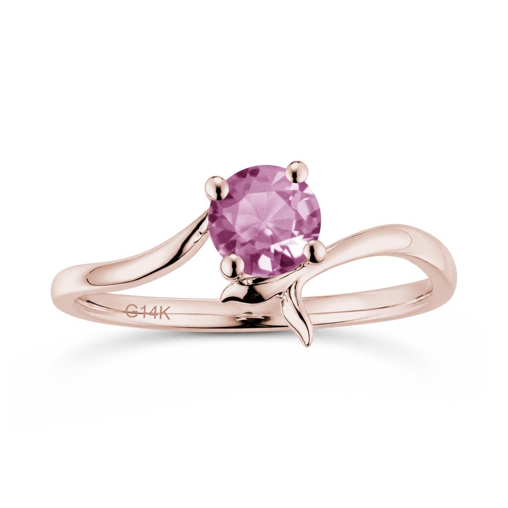 Round Shaped Emerald Whale Tail Bypass Ring - LUO Jewelry #gemstone_Tourmaline