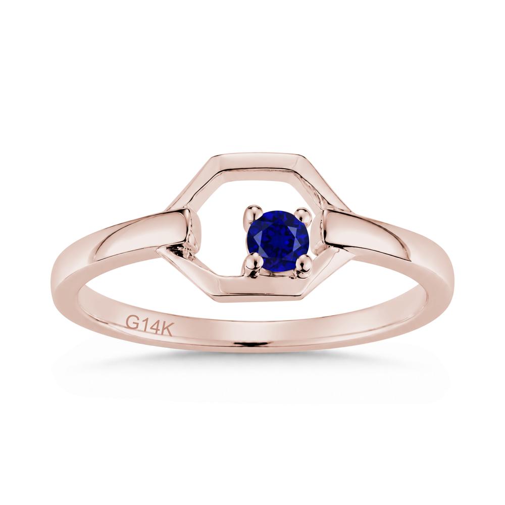 Minimalist Petite Solitaire Amethyst Ring - LUO Jewelry #gemstone_Sapphire