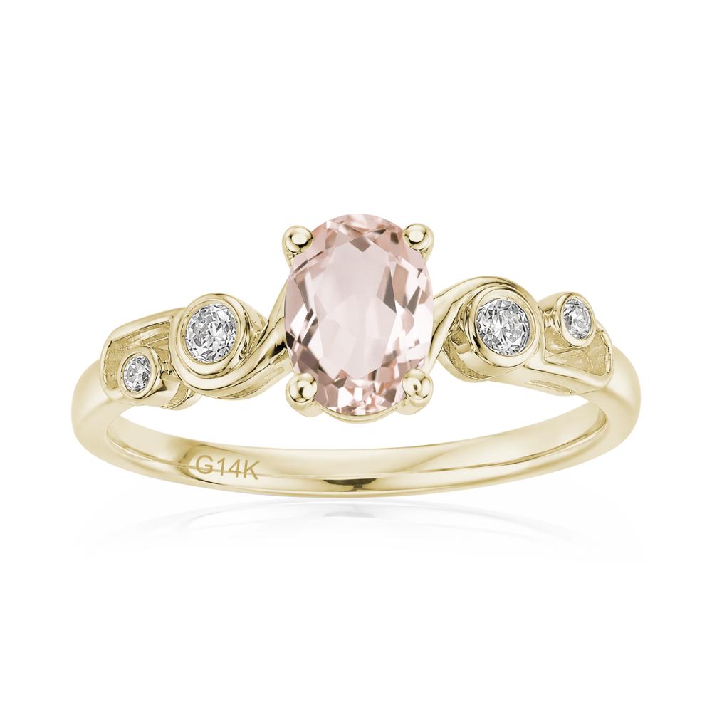 Oval Shaped London Blue Topaz Twisted Ring - LUO Jewelry #gemstone_Morganite