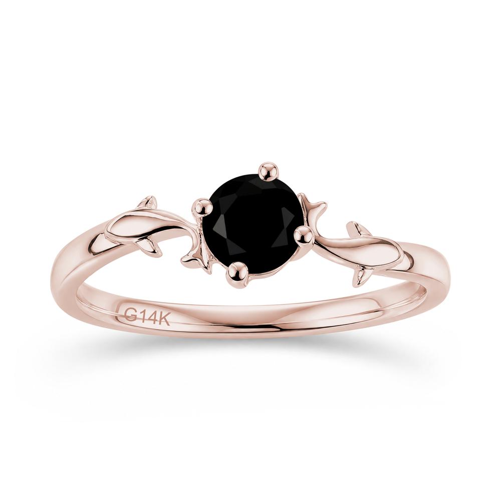 Solitaire Alexandrite Cute Fish Ring - LUO Jewelry #gemstone_Black Spinel
