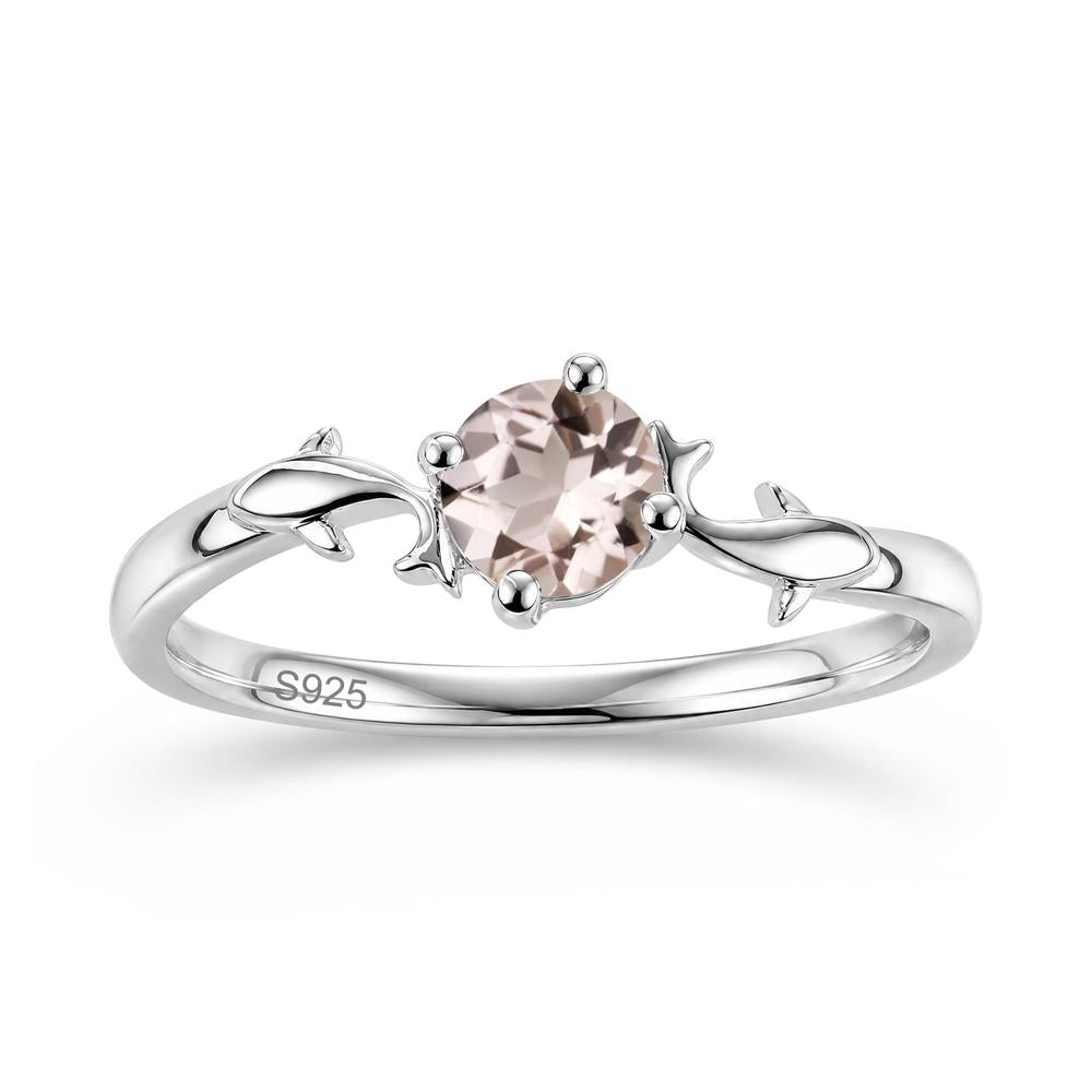 Solitaire Alexandrite Cute Fish Ring - LUO Jewelry #gemstone_Morganite