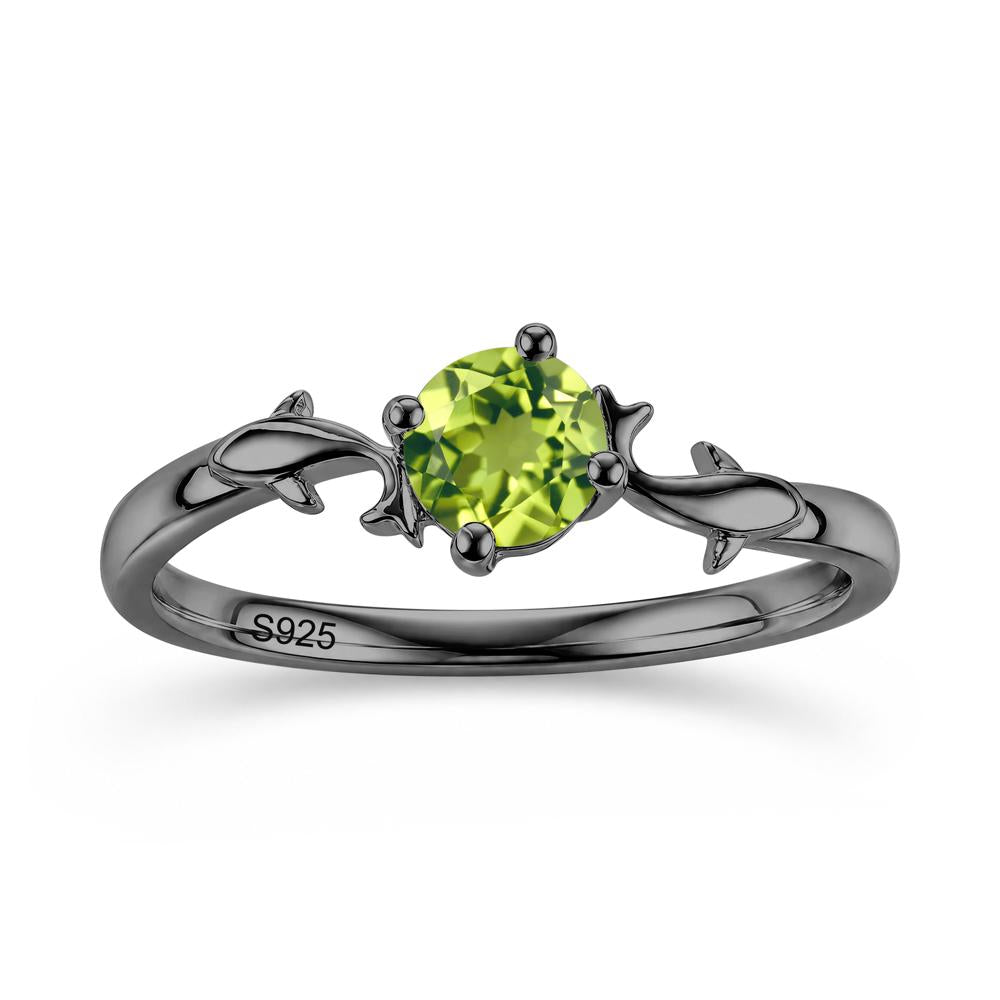 Solitaire Alexandrite Cute Fish Ring - LUO Jewelry #gemstone_Peridot