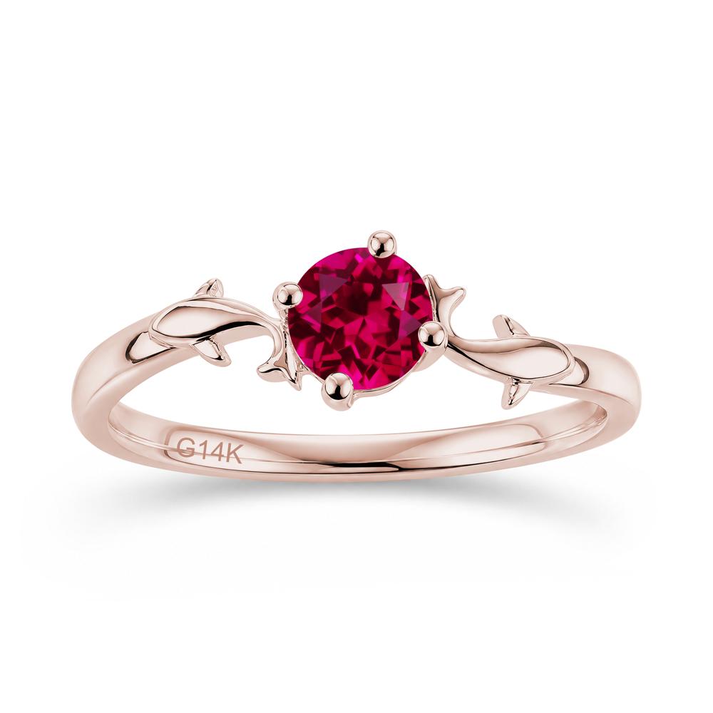 Solitaire Alexandrite Cute Fish Ring - LUO Jewelry #gemstone_Ruby