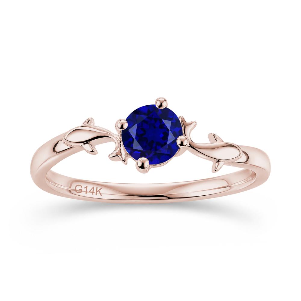 Solitaire Alexandrite Cute Fish Ring - LUO Jewelry #gemstone_Sapphire