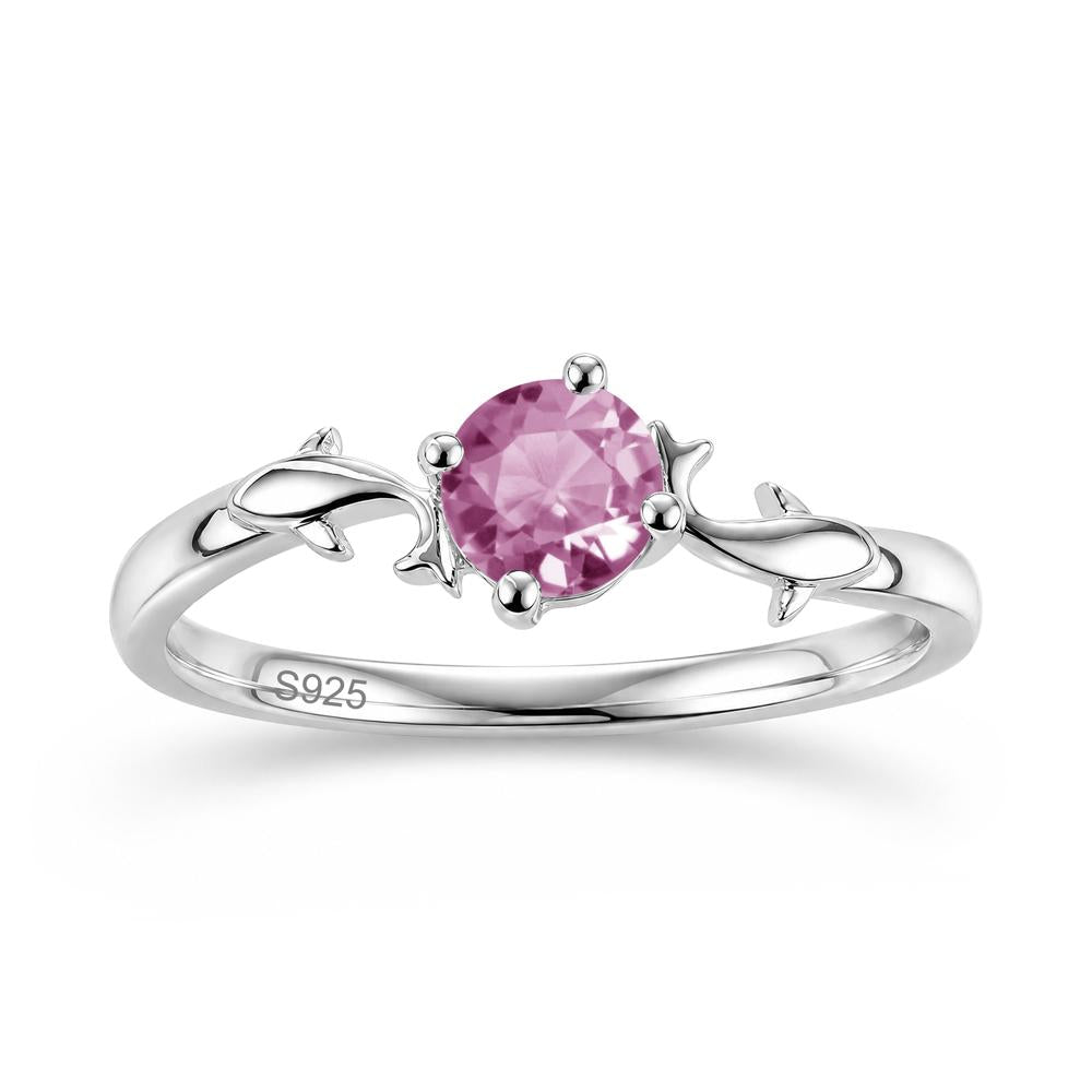 Solitaire Alexandrite Cute Fish Ring - LUO Jewelry #gemstone_Tourmaline