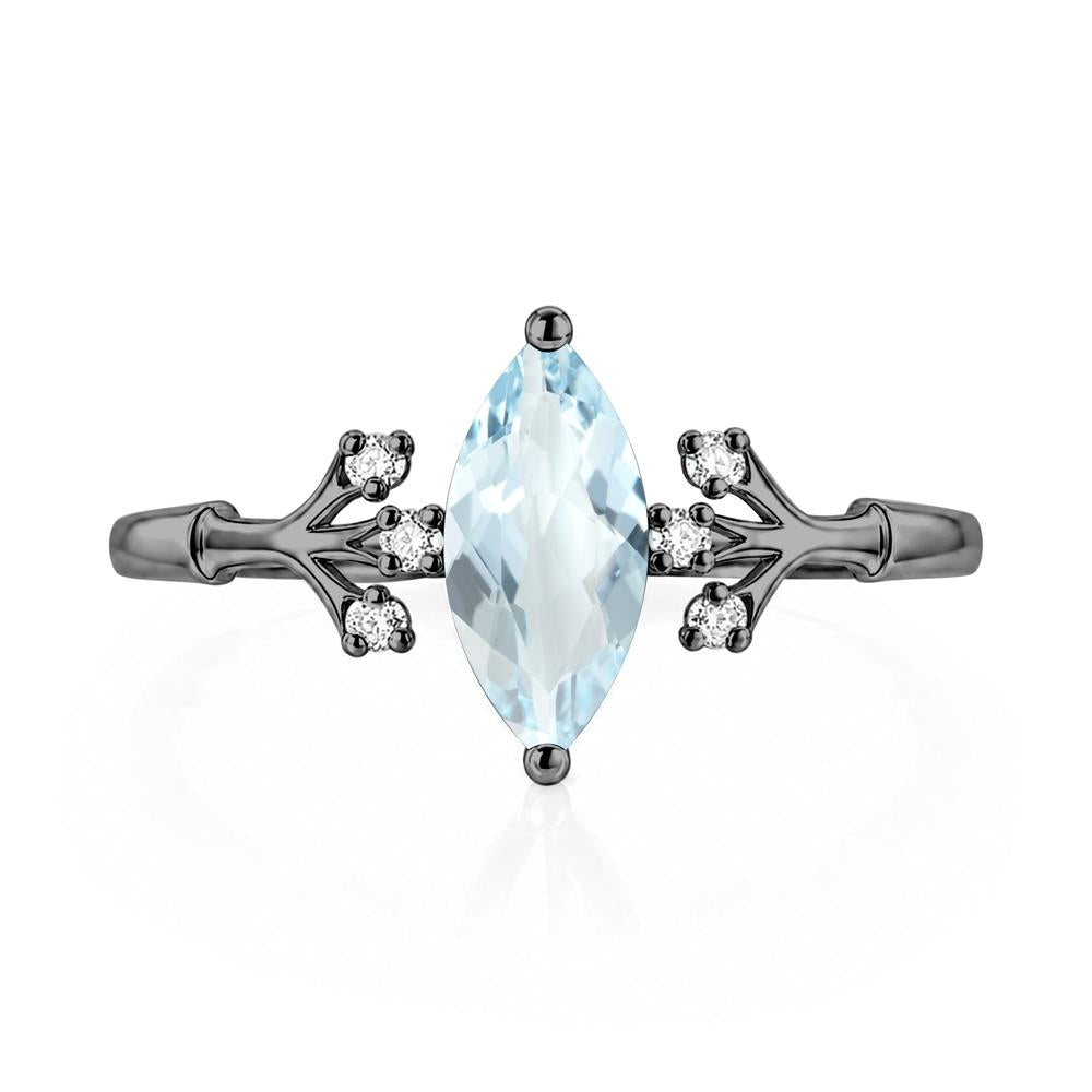 Marquise Cut Amethyst Branch Ring - LUO Jewelry #gemstone_Aquamarine