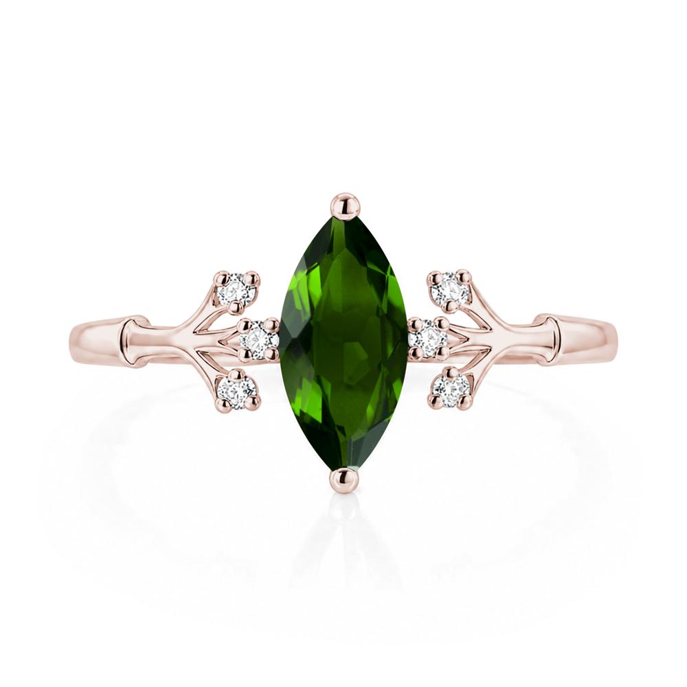 Marquise Cut Amethyst Branch Ring - LUO Jewelry #gemstone_Diopside