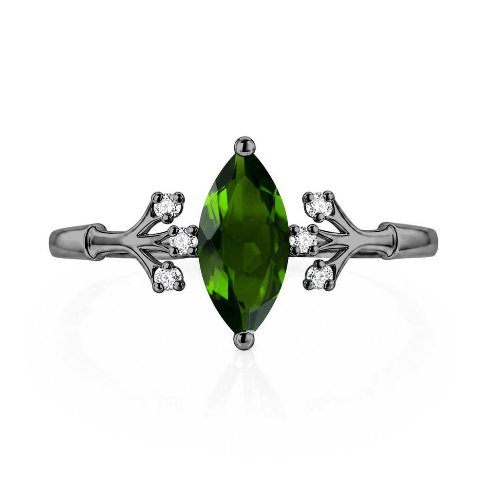 Marquise Cut Amethyst Branch Ring - LUO Jewelry #gemstone_Diopside
