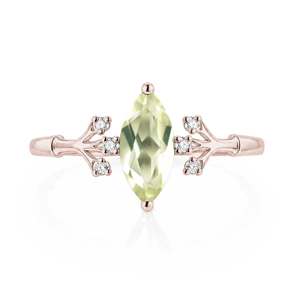 Marquise Cut Amethyst Branch Ring - LUO Jewelry #gemstone_Lemon Quartz