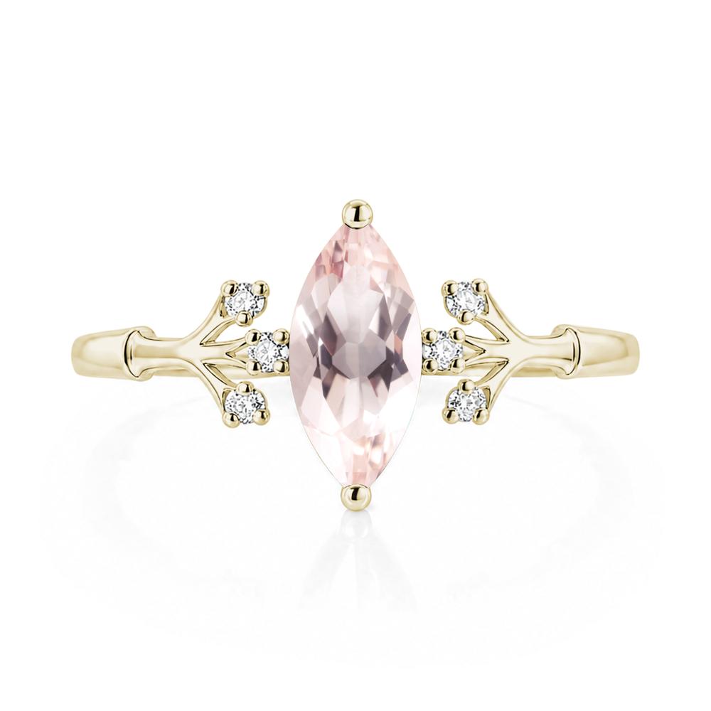 Marquise Cut Amethyst Branch Ring - LUO Jewelry #gemstone_Morganite