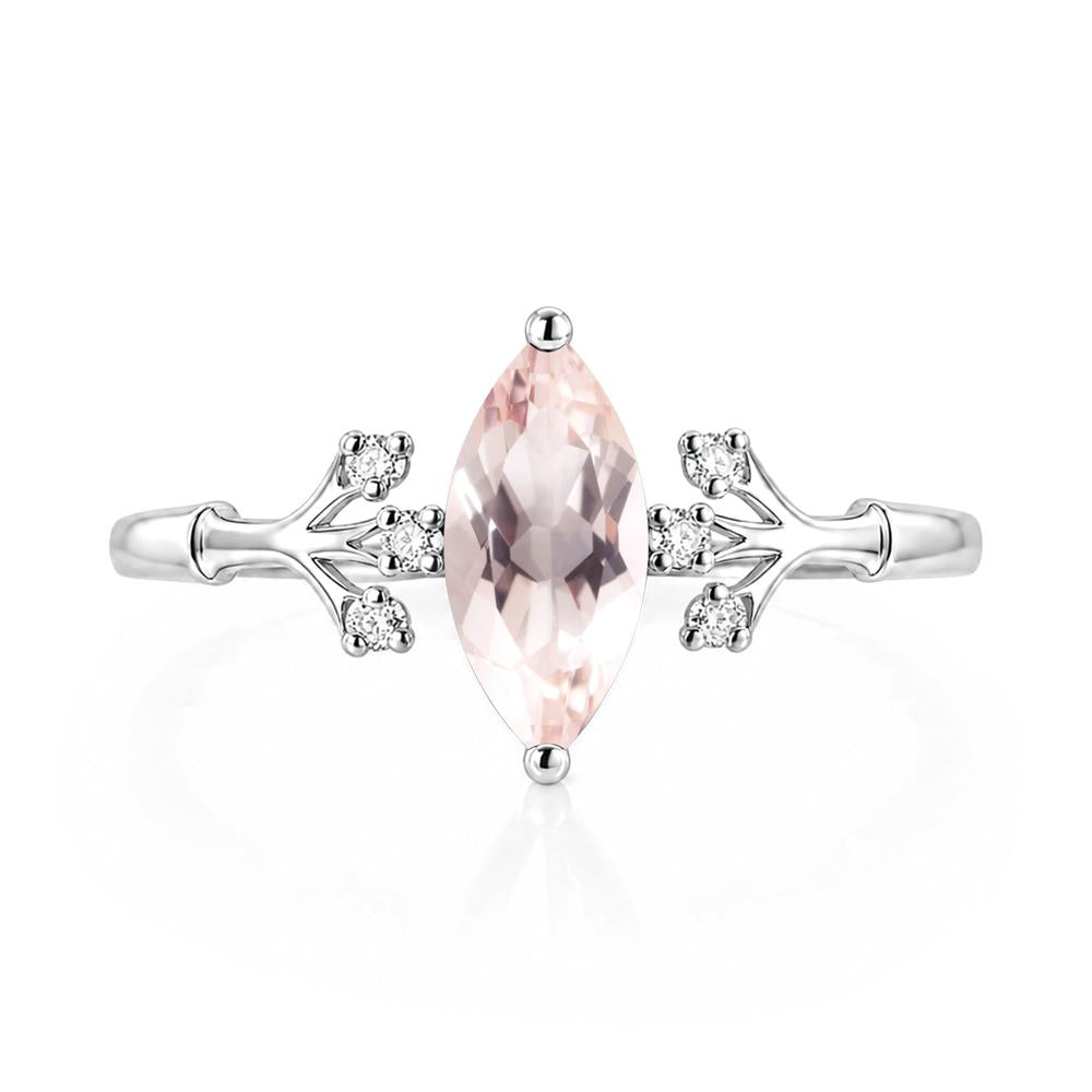 Marquise Cut Amethyst Branch Ring - LUO Jewelry #gemstone_Morganite