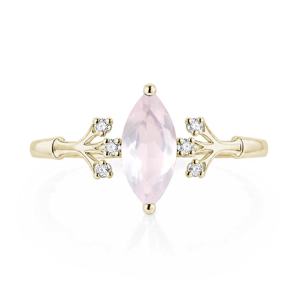 Marquise Cut Amethyst Branch Ring - LUO Jewelry #gemstone_Rose Quartz