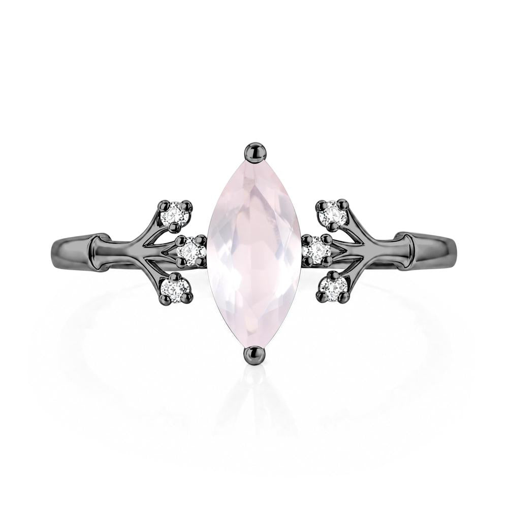 Marquise Cut Amethyst Branch Ring - LUO Jewelry #gemstone_Rose Quartz