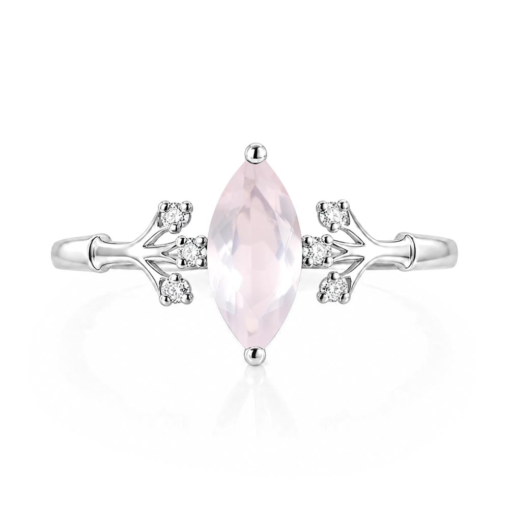 Marquise Cut Amethyst Branch Ring - LUO Jewelry #gemstone_Rose Quartz
