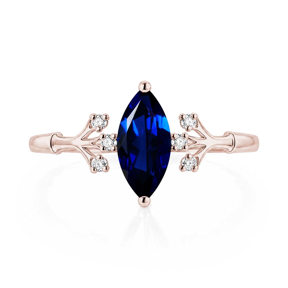 Marquise Cut Amethyst Branch Ring - LUO Jewelry #gemstone_Sapphire