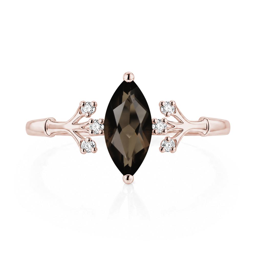 Marquise Cut Amethyst Branch Ring - LUO Jewelry #gemstone_Smoky Quartz