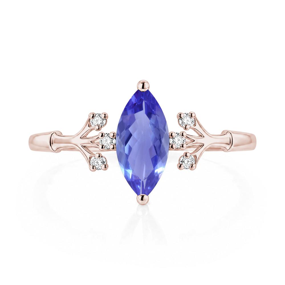 Marquise Cut Amethyst Branch Ring - LUO Jewelry #gemstone_Tanzanite