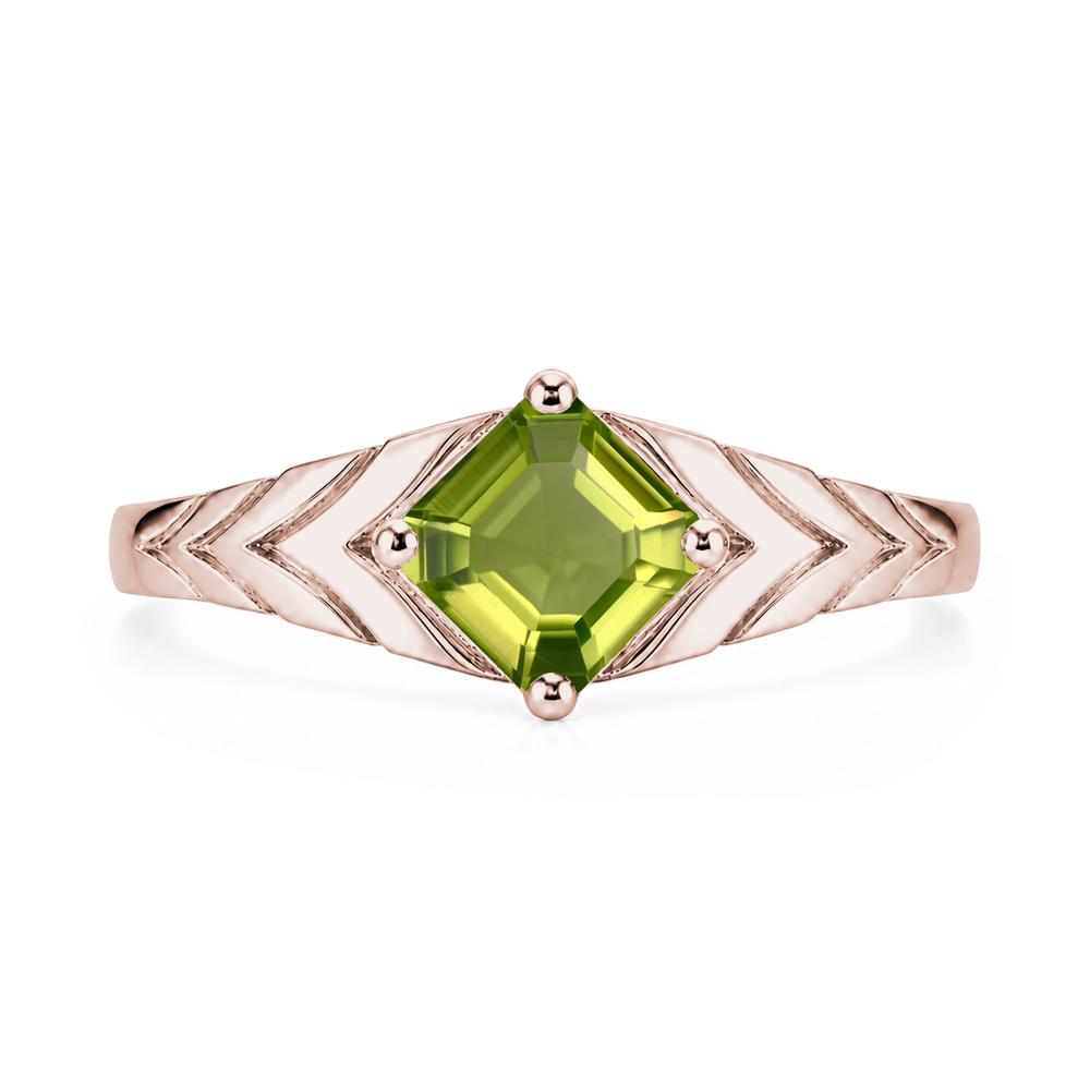 Kite Set Princess Cut Sapphire Statement Ring - LUO Jewelry #gemstone_Peridot