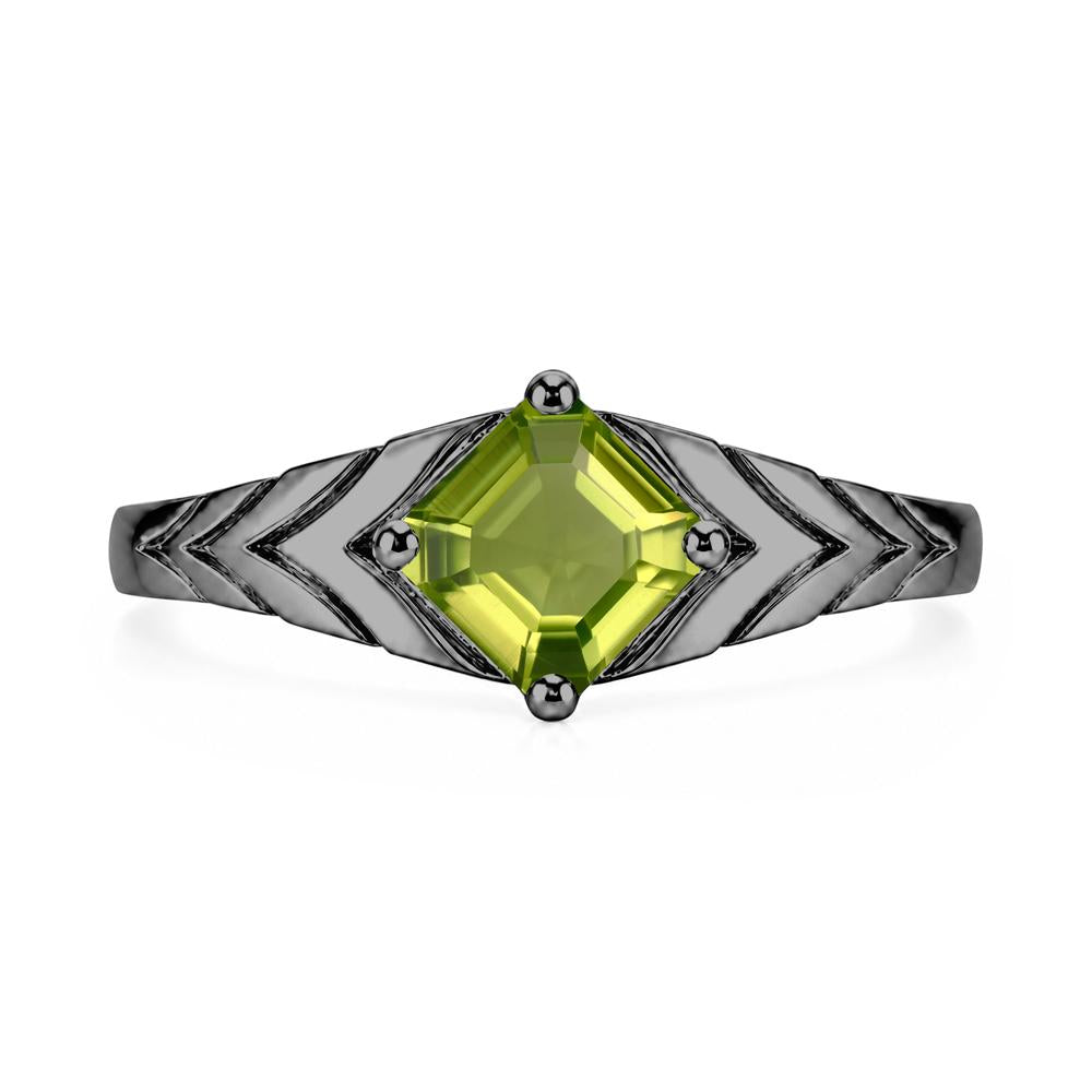 Kite Set Princess Cut Sapphire Statement Ring - LUO Jewelry #gemstone_Peridot