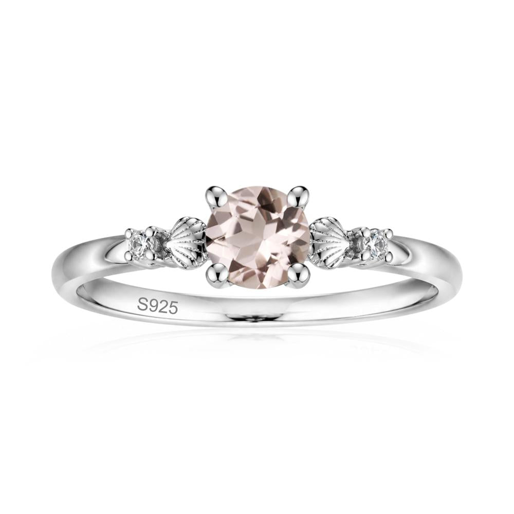 Round Shaped Amethyst Conch Ring - LUO Jewelry #gemstone_Morganite