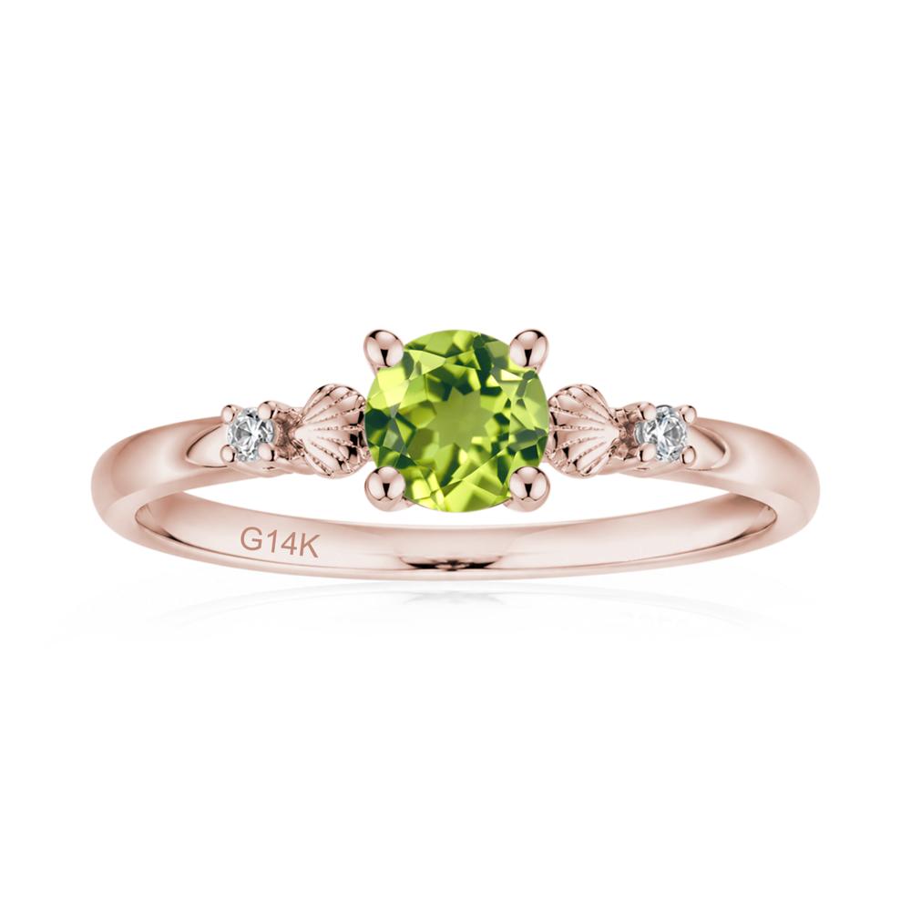 Round Shaped Amethyst Conch Ring - LUO Jewelry #gemstone_Peridot