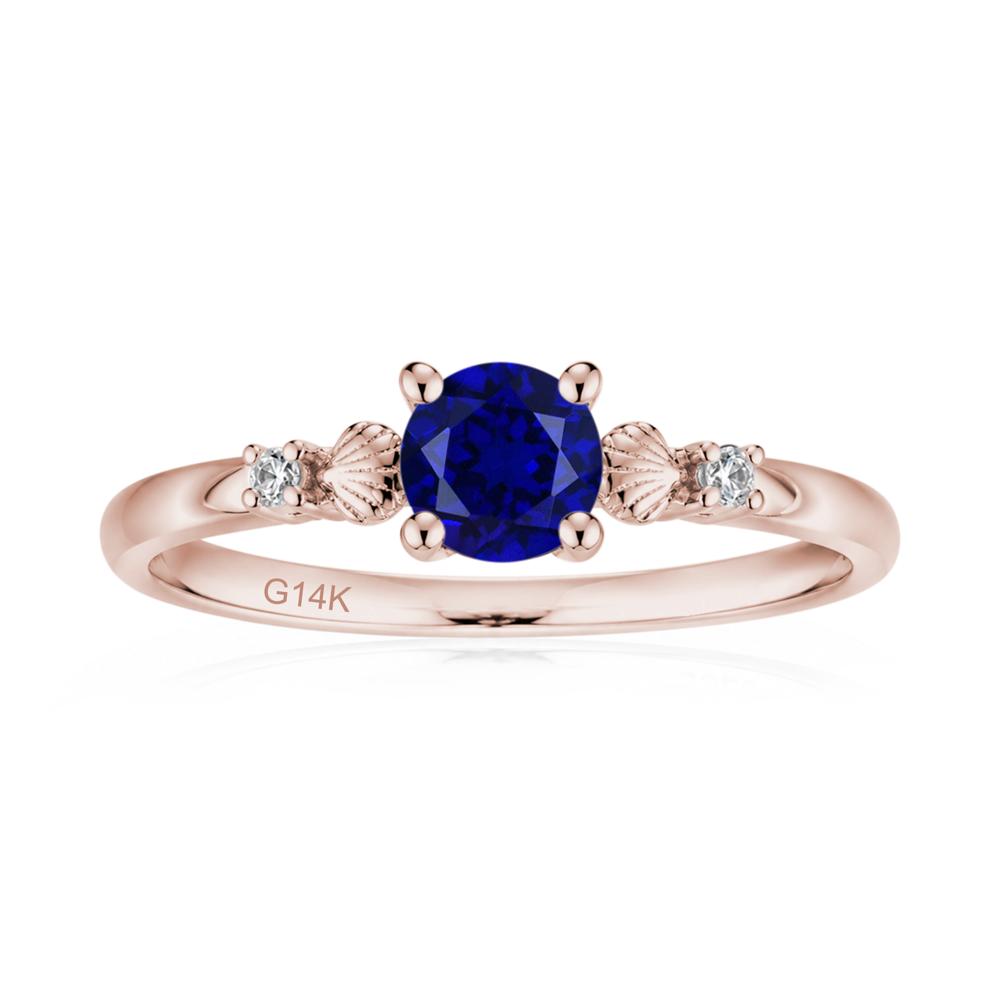 Round Shaped Amethyst Conch Ring - LUO Jewelry #gemstone_Sapphire