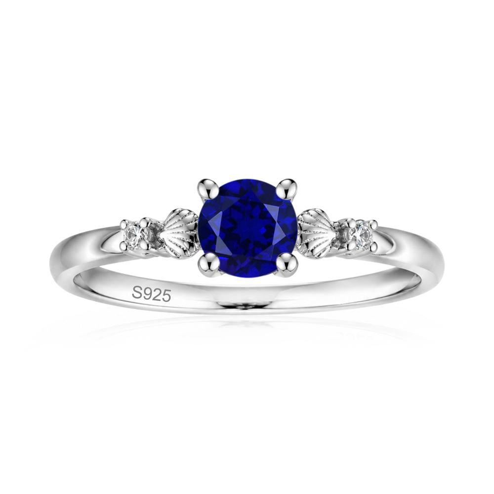 Round Shaped Amethyst Conch Ring - LUO Jewelry #gemstone_Sapphire