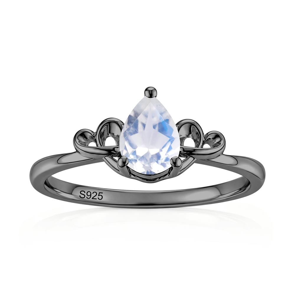 Love Knot Pear Shaped Sapphire Ring - LUO Jewelry #gemstone_Moonstone