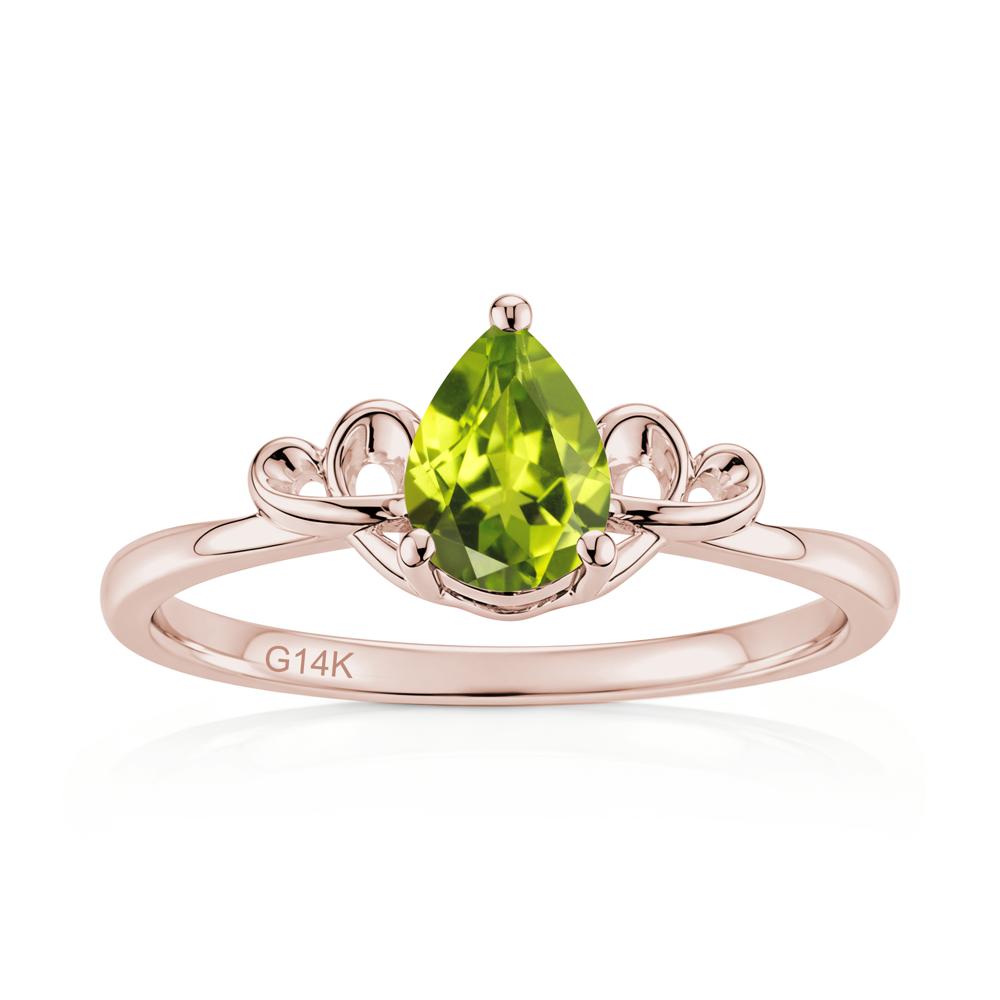 Love Knot Pear Shaped Sapphire Ring - LUO Jewelry #gemstone_Peridot