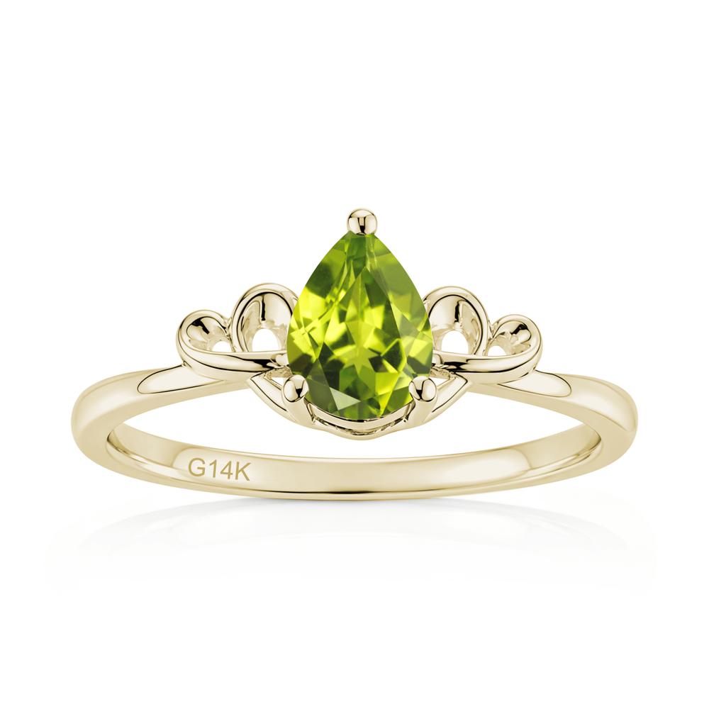 Love Knot Pear Shaped Sapphire Ring - LUO Jewelry #gemstone_Peridot