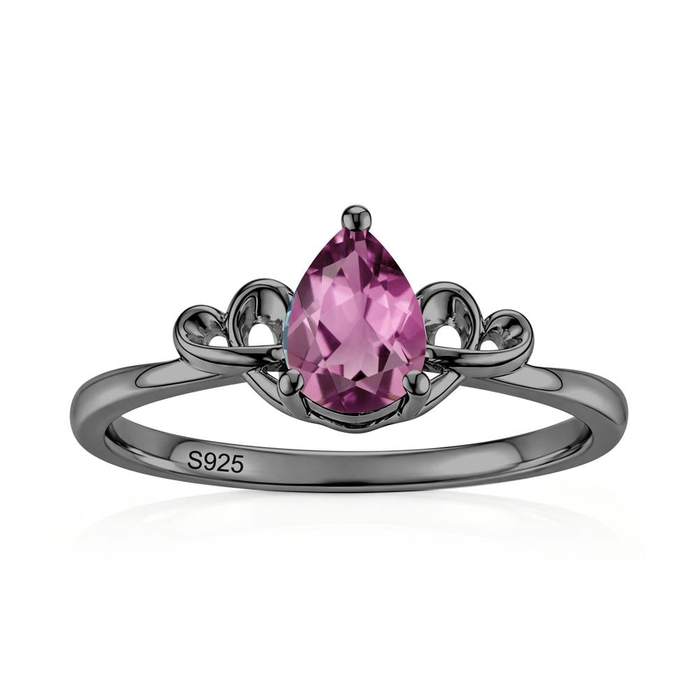 Love Knot Pear Shaped Sapphire Ring - LUO Jewelry #gemstone_Tourmaline