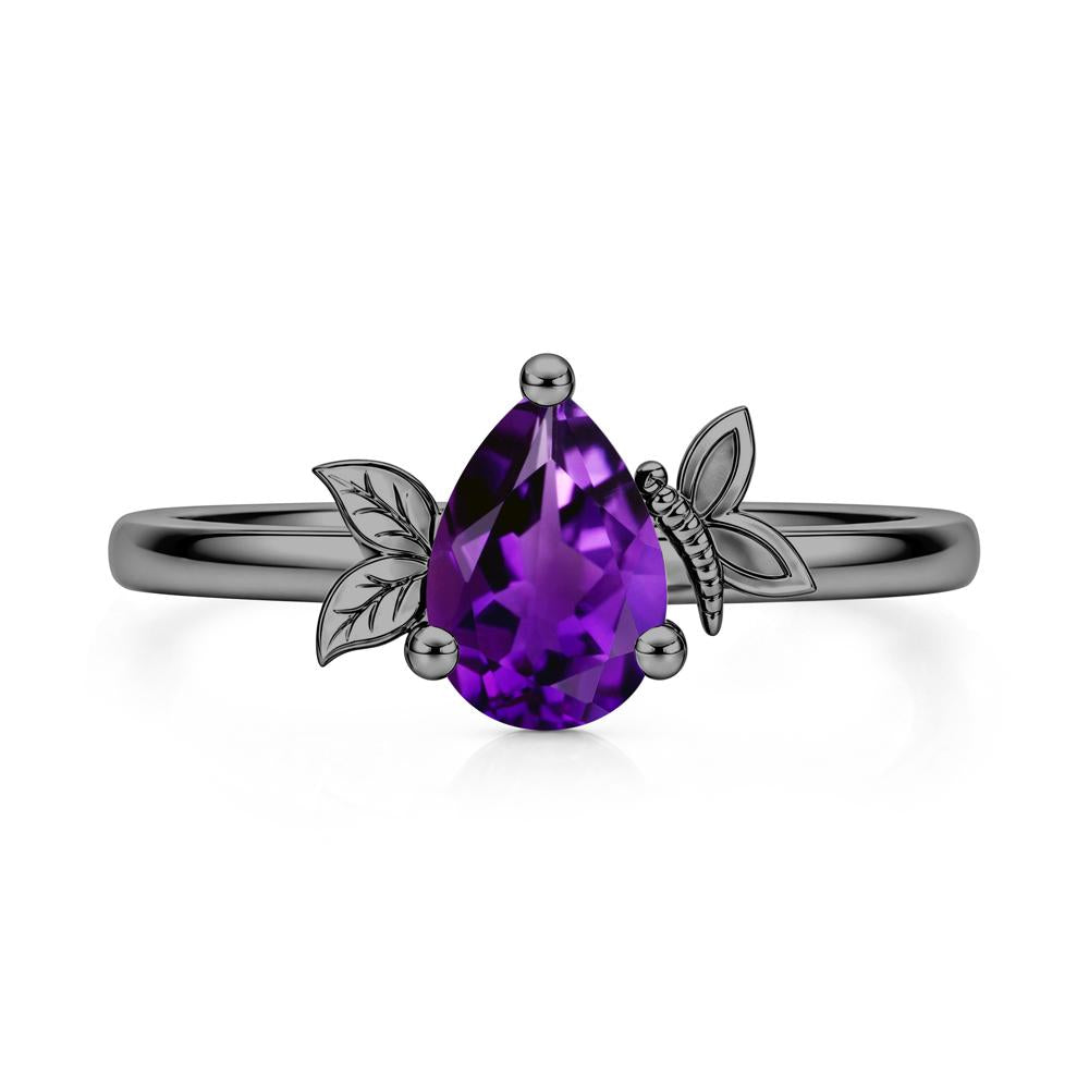 Leaf Butterfly Nature Inspired Emerald Ring - LUO Jewelry #gemstone_Amethyst