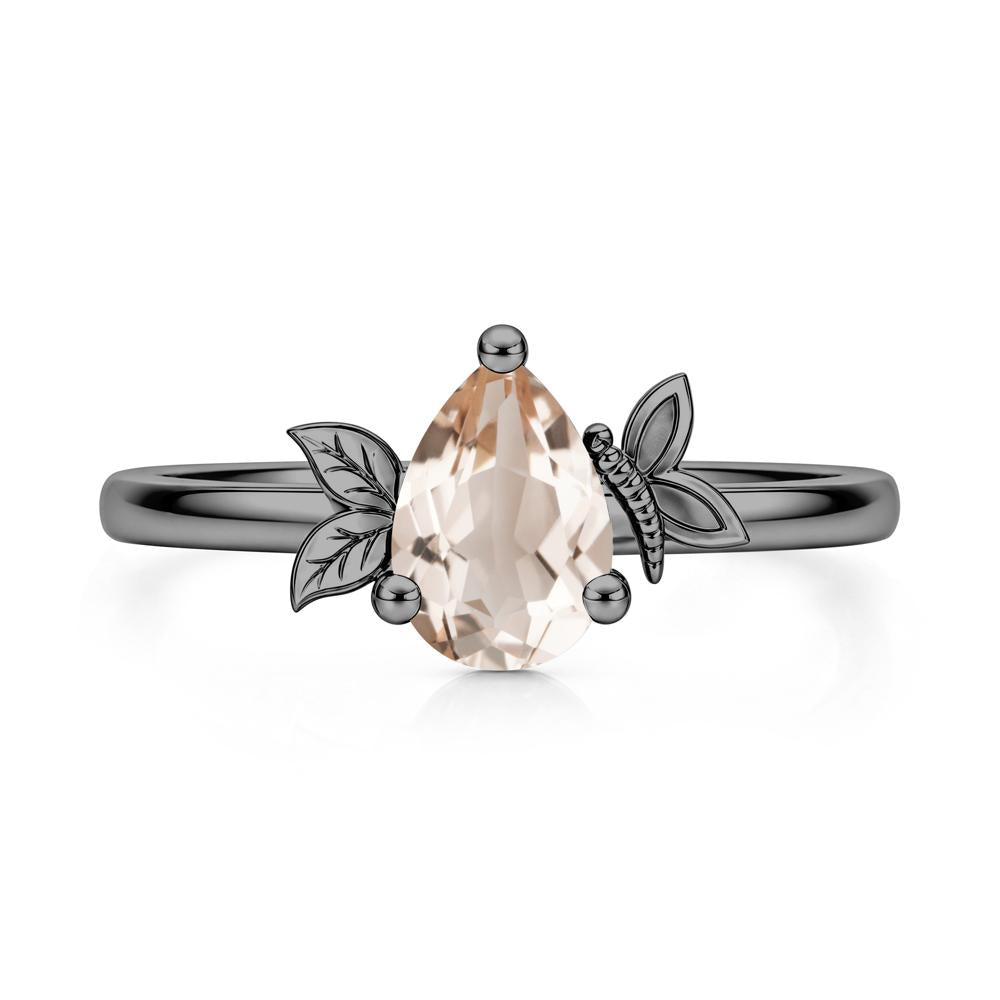 Leaf Butterfly Nature Inspired Emerald Ring - LUO Jewelry #gemstone_Morganite