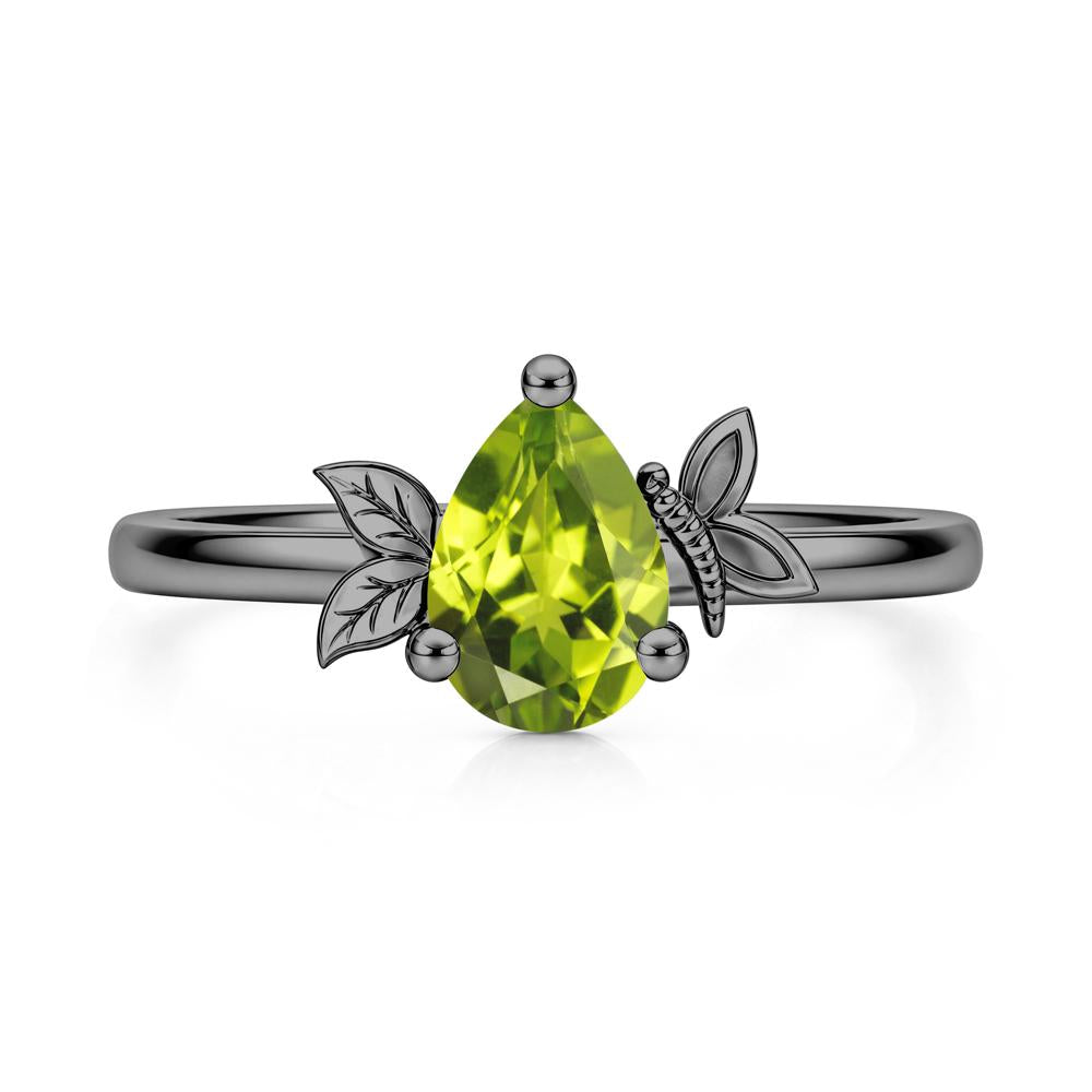 Leaf Butterfly Nature Inspired Emerald Ring - LUO Jewelry #gemstone_Peridot