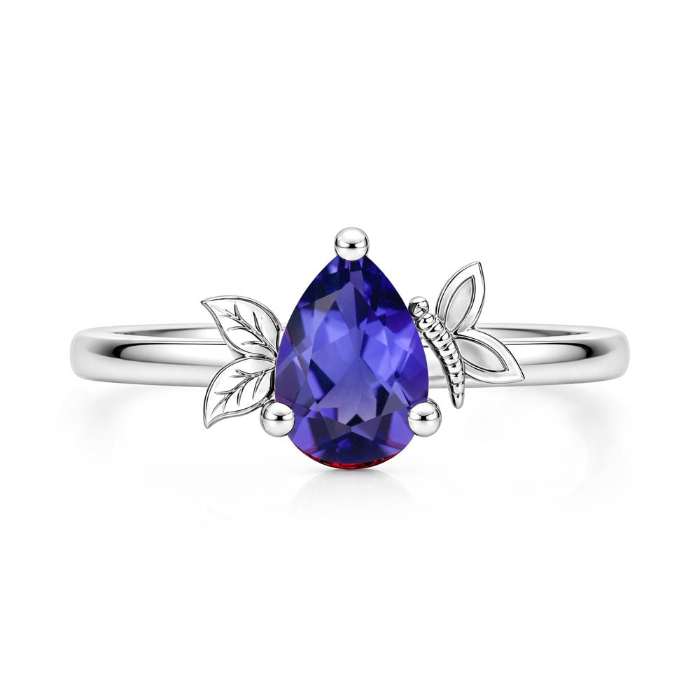 Leaf Butterfly Nature Inspired Emerald Ring - LUO Jewelry #gemstone_Tanzanite