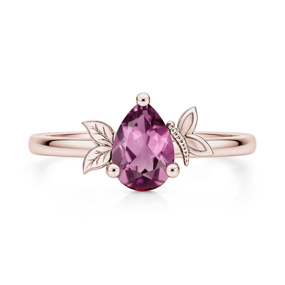 Leaf Butterfly Nature Inspired Emerald Ring - LUO Jewelry #gemstone_Tourmaline