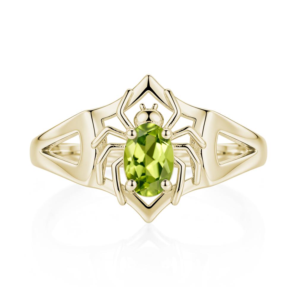 Gothic Rose Quartz Dark Spider Ring - LUO Jewelry #gemstone_Peridot