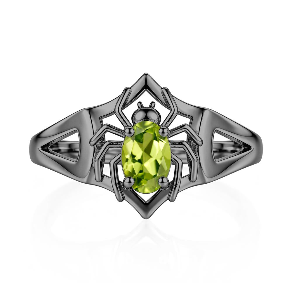 Gothic Rose Quartz Dark Spider Ring - LUO Jewelry #gemstone_Peridot