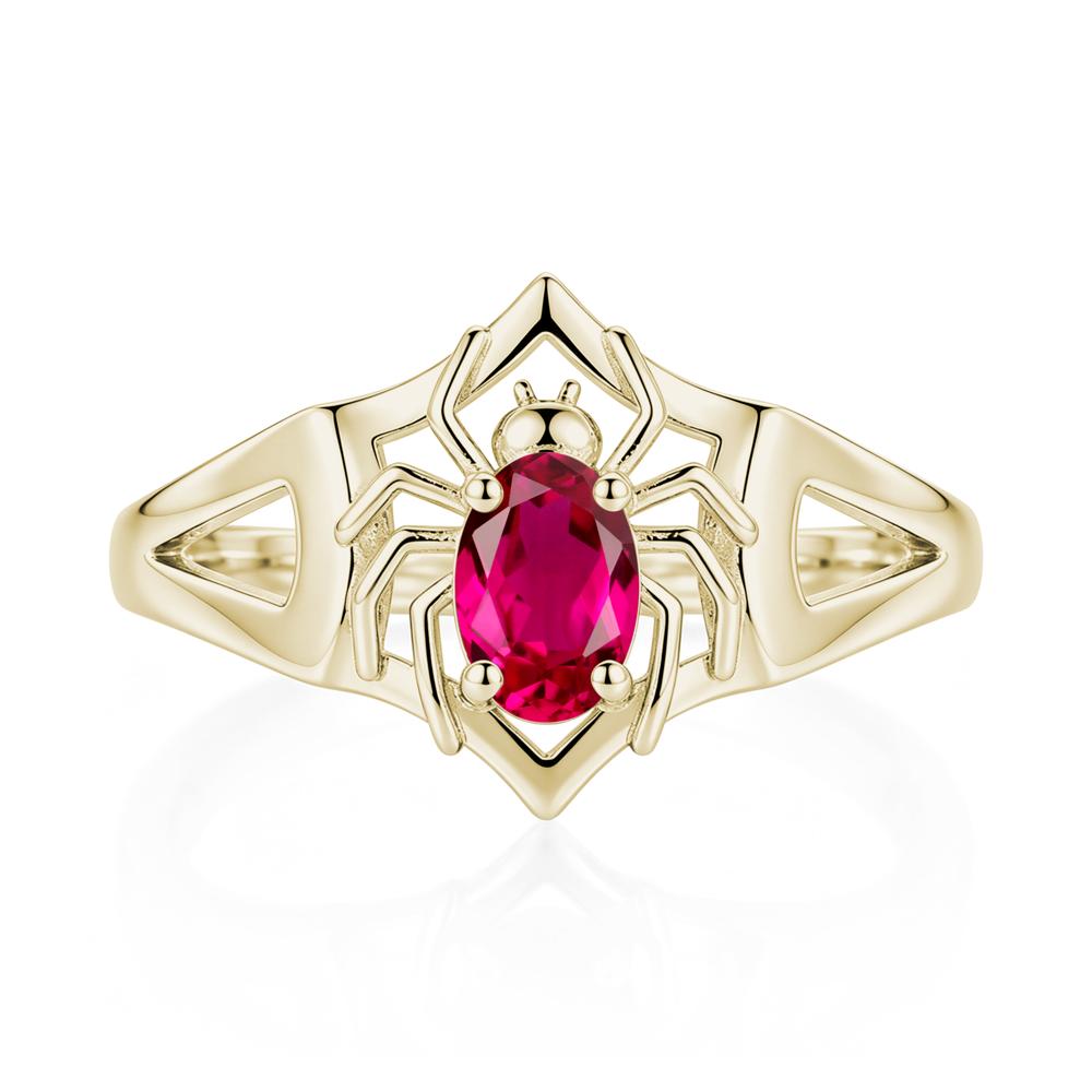 Gothic Rose Quartz Dark Spider Ring - LUO Jewelry #gemstone_Ruby