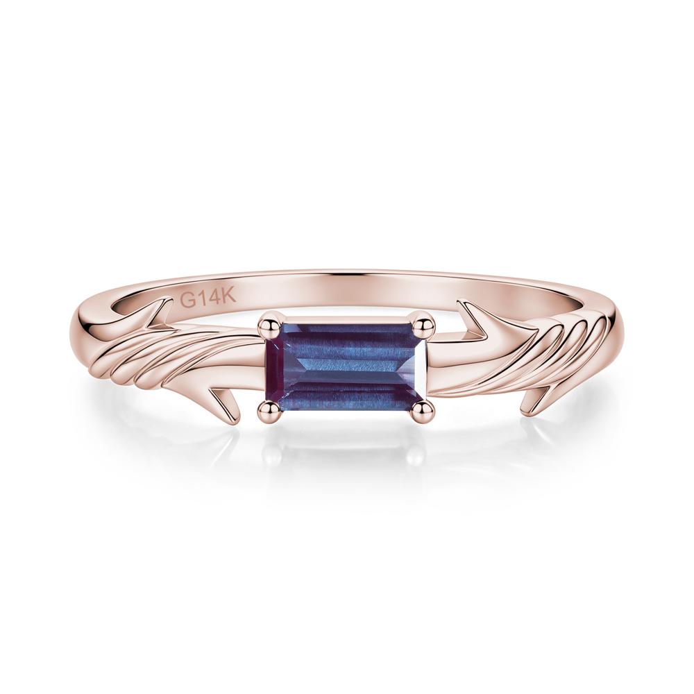 East West London Blue Topaz Twist Kont Ring - LUO Jewelry #gemstone_Alexandrite