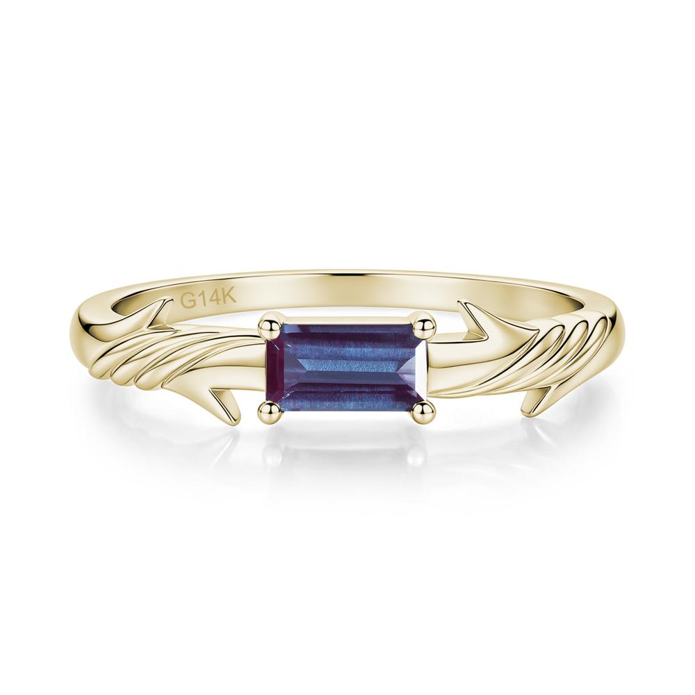 East West London Blue Topaz Twist Kont Ring - LUO Jewelry #gemstone_Alexandrite