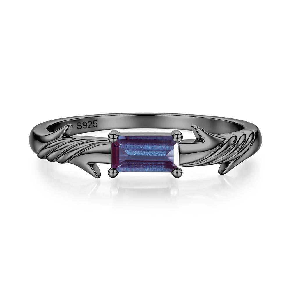 East West London Blue Topaz Twist Kont Ring - LUO Jewelry #gemstone_Alexandrite