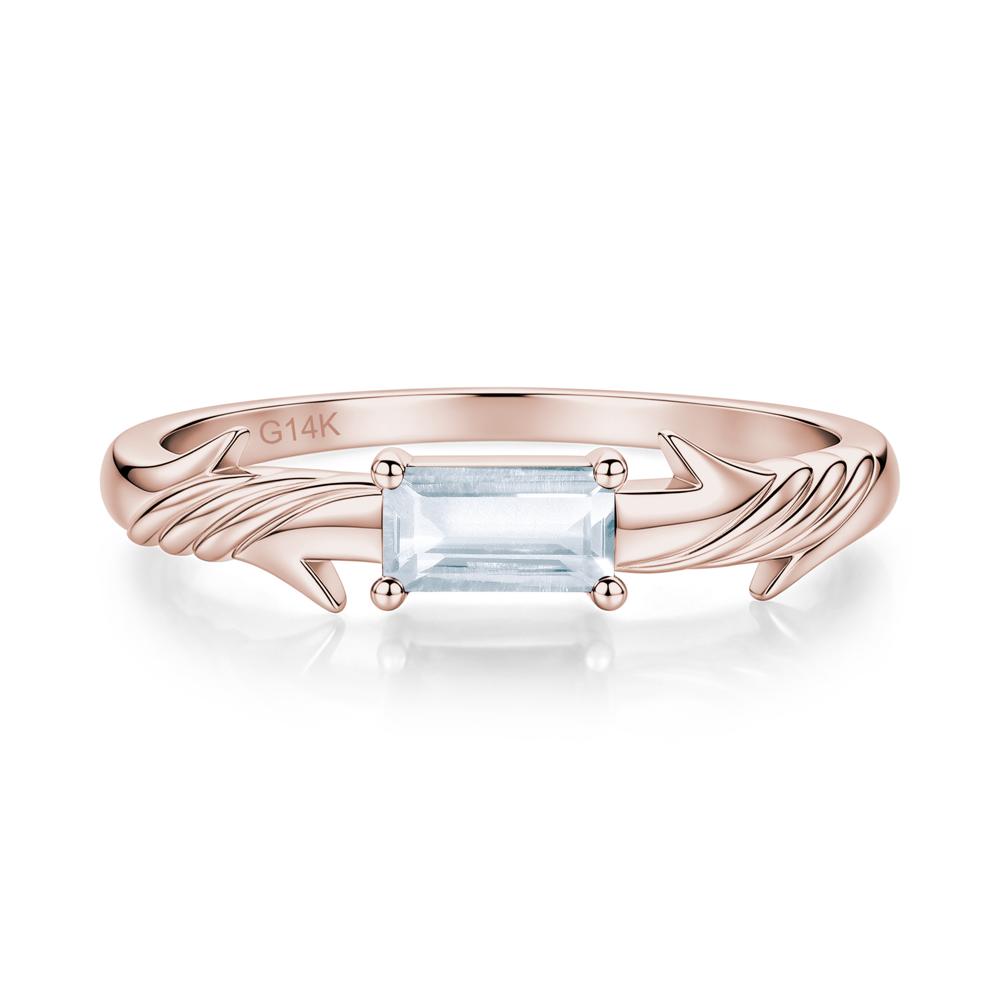East West London Blue Topaz Twist Kont Ring - LUO Jewelry #gemstone_Aquamarine