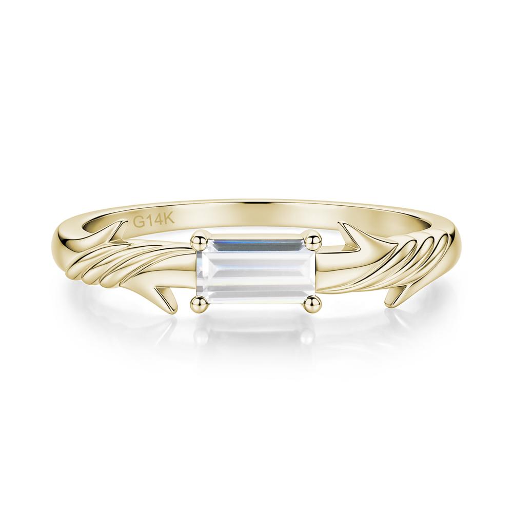 East West London Blue Topaz Twist Kont Ring - LUO Jewelry #gemstone_Cubic Zirconia