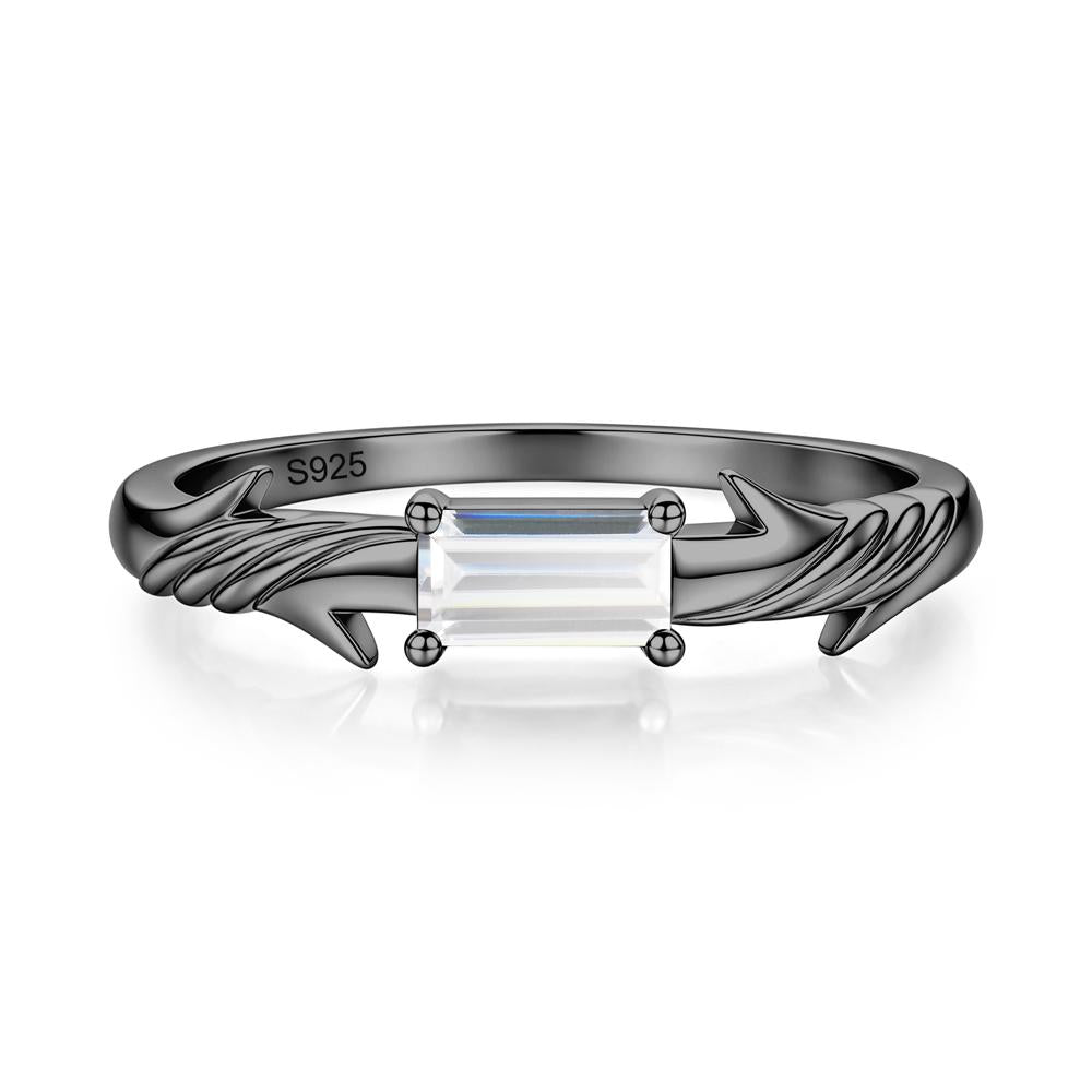 East West London Blue Topaz Twist Kont Ring - LUO Jewelry #gemstone_Cubic Zirconia