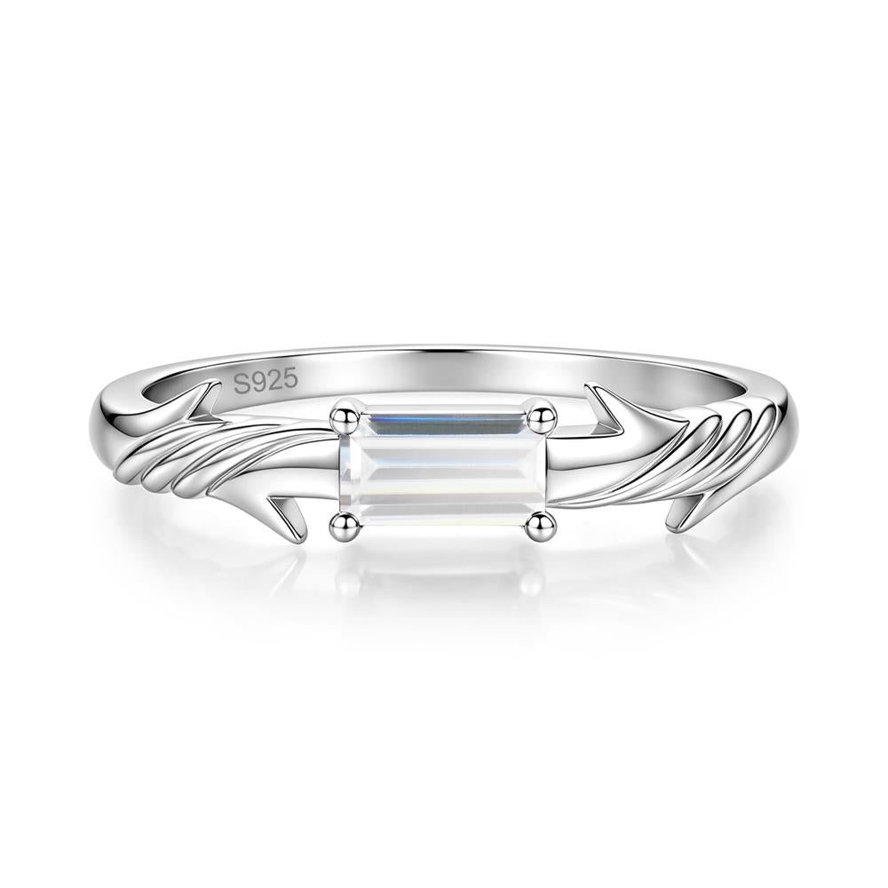 East West London Blue Topaz Twist Kont Ring - LUO Jewelry #gemstone_Cubic Zirconia