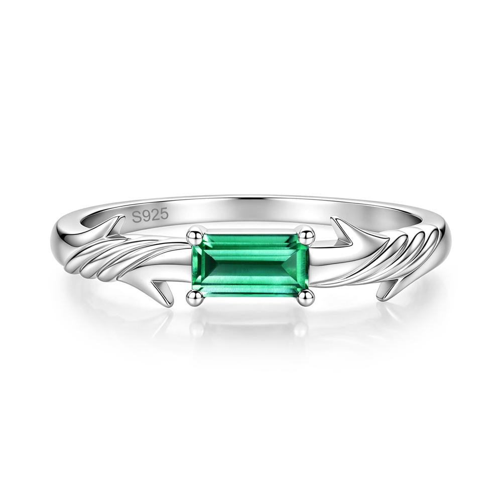 East West London Blue Topaz Twist Kont Ring - LUO Jewelry #gemstone_Emerald