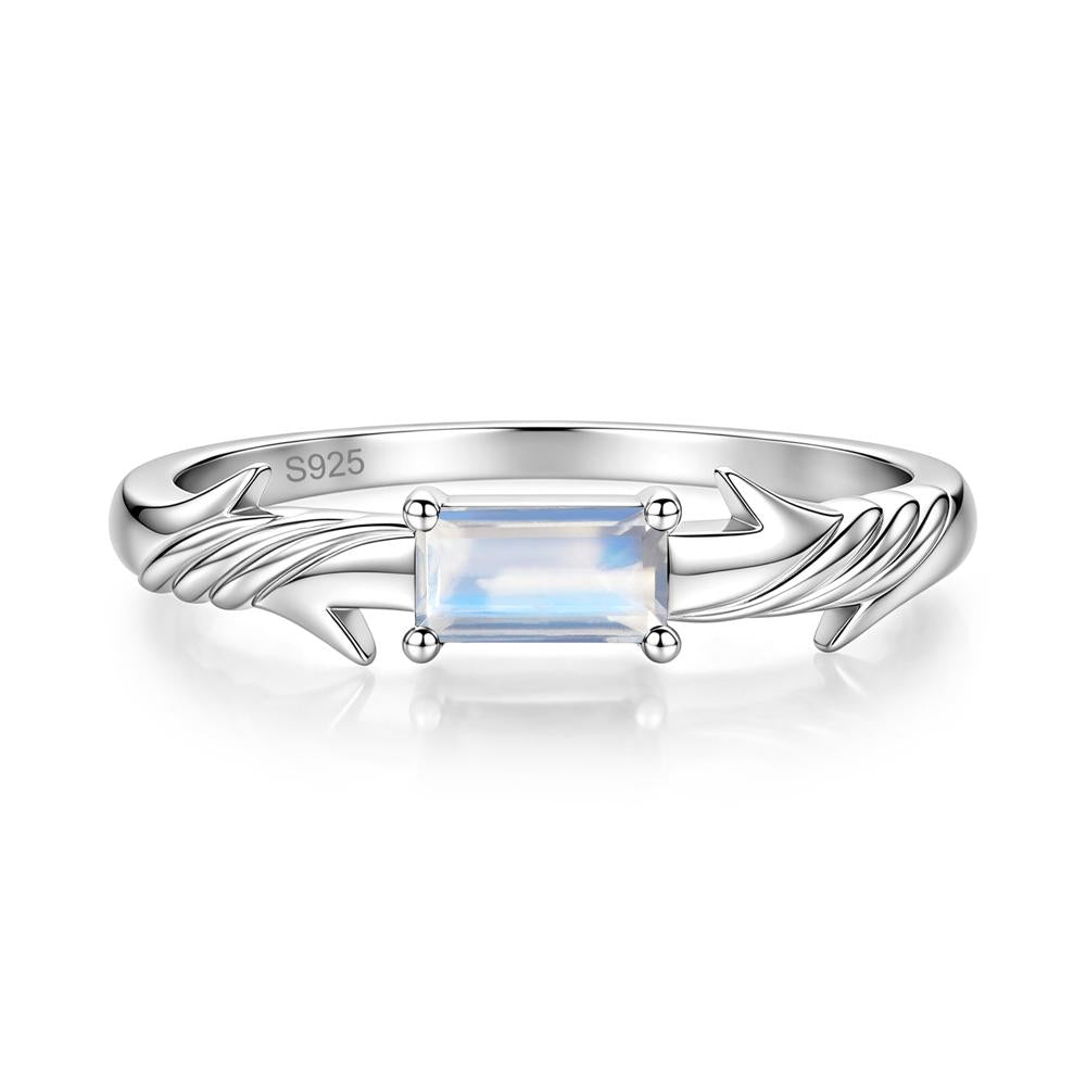 East West London Blue Topaz Twist Kont Ring - LUO Jewelry #gemstone_Moonstone
