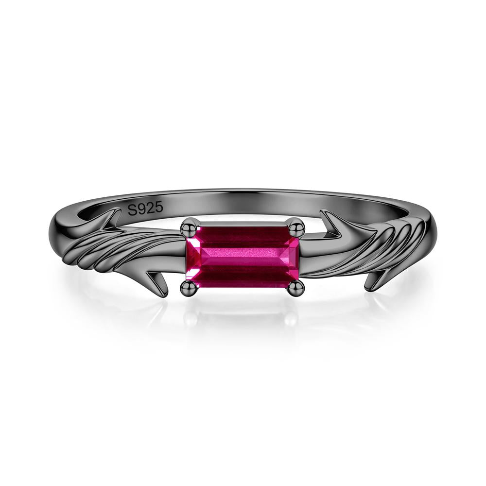 East West London Blue Topaz Twist Kont Ring - LUO Jewelry #gemstone_Ruby