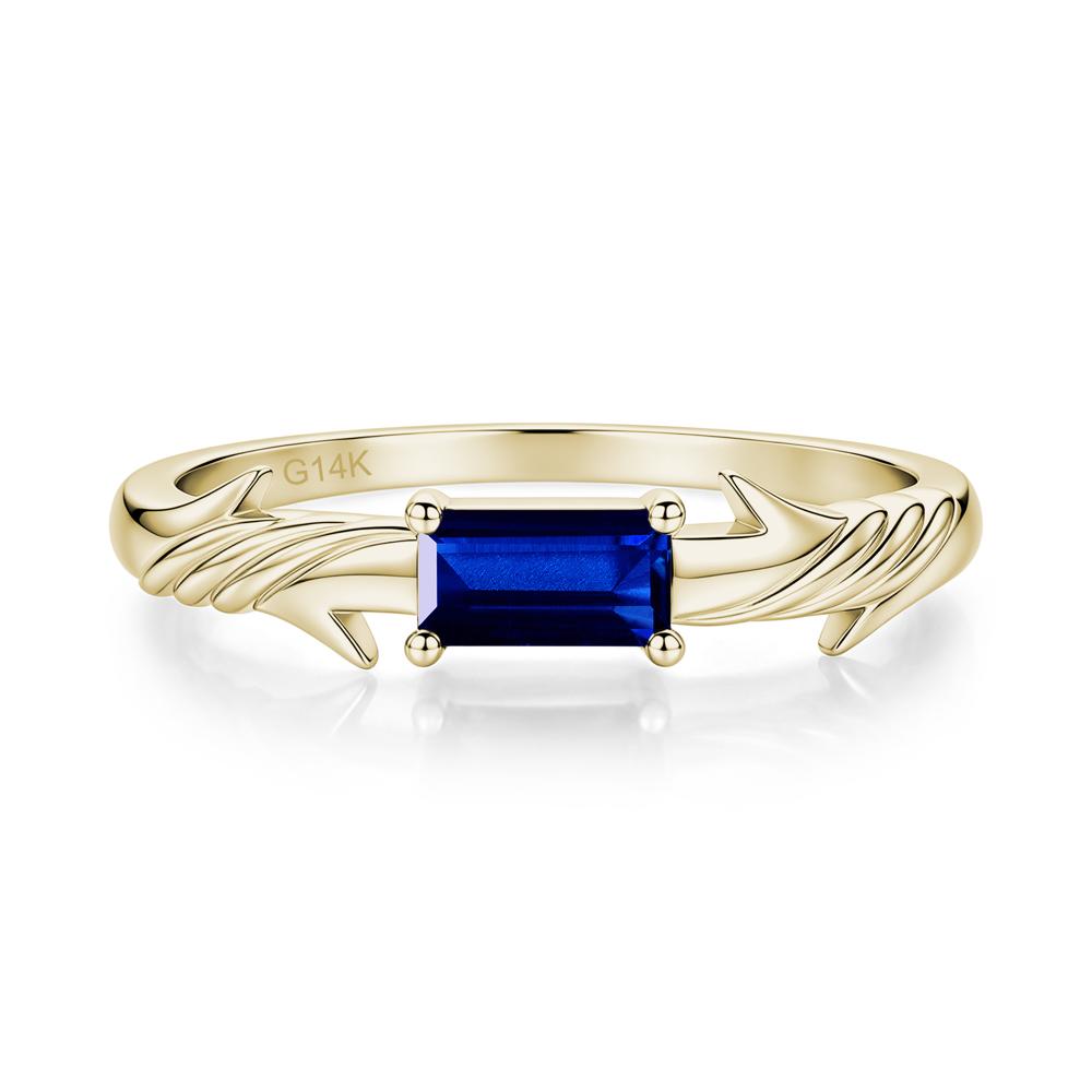 East West London Blue Topaz Twist Kont Ring - LUO Jewelry #gemstone_Sapphire